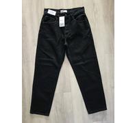 NEXT size 12 regular COLUMN DENIM JEANS - HIGH RISE straight leg MOM black