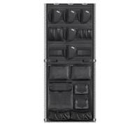 NEXT STATION Gun Safe Door Organizer,Gun Safe Door Panel Organizer with Pistol Holders Magazine Pouch,Adjustable Width Fit Back Panel 18.5 to 23 inches,Gun Safe Accessories Storage (18W*46.5H inch)