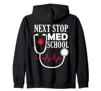 Next Stop Med School - Medical Student Future Doctor Zip Hoodie