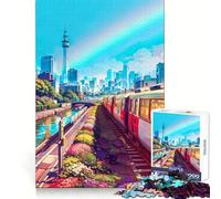 Next Stop Tokyo 1000 Adult Pieces Jigsaw Puzzle Brain Teaser Calm Escape Pattern Assembly Santa Wish Gift (50x75cm)