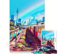 Next Stop Tokyo Jigsaw Puzzles 1000 Pieces for Adults Strong Logic Toy Stress Free Clear Edge Thoughtful Gift (38x26cm)