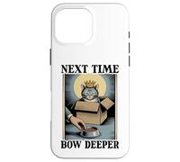 Next Time Bow Deeper Cat Lover Cat In Box Funny Cat Case for iPhone 16 Pro Max