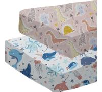 Next to Me Crib Sheets, 2pcs Cotton Baby Cot Bed Sheet Set 120x60cm