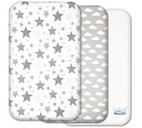Next to Me Crib Sheets - 3pc Crib Fitted Sheet Set - 2 Fitted Cotton Sheets and