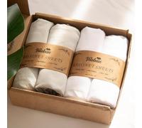 Next to Me Crib Sheets 83x50cm 4 Pack, Bedside Crib Sheets, Grey & White