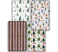 Next to Me Crib Sheets, Fitted Baby Crib Sheets Set of 4, Breathable Soft Microfiber Fitted Baby Bed Sheets (Bears and Jungle, 83x50cm)