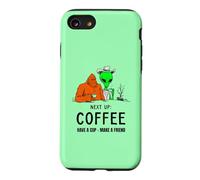 Next: Up Coffee Bigfoot Alien Cowboy Funny Cryptid Tee Case for iPhone SE (2020) / 7/8