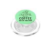 Next: Up Coffee Bigfoot Alien Cowboy Funny Cryptid Tee PopSockets PopGrip for MagSafe