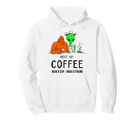 Next: Up Coffee Bigfoot Alien Cowboy Funny Cryptid Tee Pullover Hoodie