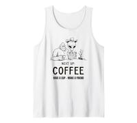 Next: Up Coffee Bigfoot Alien Cowboy Funny Cryptid Tee Tank Top