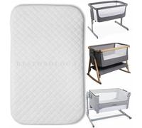Next2Me Bedside Crib Mattress | Compatible to Fit Chicco Next to Me Bedside Toddler Crib Machine Washable Hypo-Allergenic Breathable Quilted/Cool