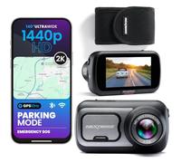 Nextbase 422GW Dash Cam with Protective Carry Case - 2K 1440p, 140° Wide Angle Front Camera - Wi-Fi, 10 Hz GPS, Bluetooth - Parking Mode, Voice Control, Night Vision, Polarising Filter Compatible