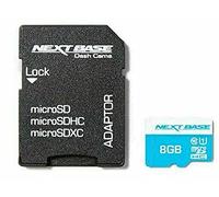 NEXTBASE 8GB SD microSD HC Class 10 SD Card with Adaptor - Compatible with Nextbase In-Car Dash Cameras Series 1 and 2-122, 222, 112, 302, 212 - Full HD
