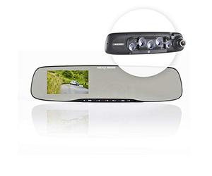 Nextbase NBDVRMIRROR Rear View Mirror Dash Cam Full 1080p/ fps 4" LED HD In Car Camera DVR Digital Driving Video Recorder with Built-In Wi-Fi, Suction Cups, GPS, 140° Viewing Angle