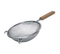 Nextday Catering C788 Heavy Duty Sieve, 18 cm Diameter, Tinned Double Mesh Flat Wood Handle