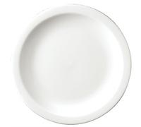 Nextday Catering P275 Plain Whiteware Nova Plate, 9" (Pack of 24)