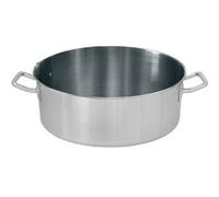 Nextday Catering T149 Casserole Pan, Stainless Steel, 9 pint, 24 cm Diameter, 10 cm Depth