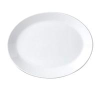 Nextday Catering V0029 Simplicity Oval Dish Coupe, 12", White (Pack of 12)