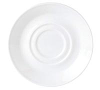 Nextday Catering V0044 Simplicity Low Cup Saucer, 8 oz., White (Pack of 36)