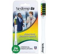 NexTemp® Go - Ready When You are - Single-Use Disposable Thermometers - Results in Seconds, for Work, Home, & Travel, Celsius (24-Pack)