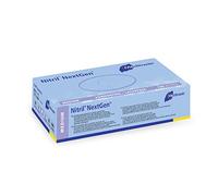 Meditrade Nitrile Examination Gloves, Medium, N/S, P/F, Blue, X100