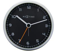 NEXTIME - ALARM CLOCK - 9 X 9 X 7.5 CM - METAL - WHITE - 'COMPANY ALARM'