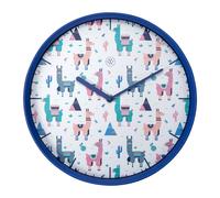 NeXtime Alpaca Wall clock 7352 - Unisex - 30 cm - Quartz Blue/White 30 cm