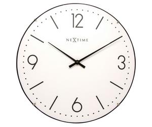 NeXtime - Basic Dome Wall Clock, White - White