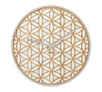 NeXtime Bella Mirror Wall clock 3194WI - Unisex - 50 cm - Quartz Wood 50 cm