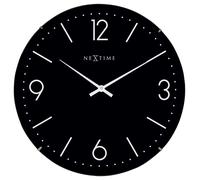 NeXtime - Basic Dome Wall Clock, Black - Black