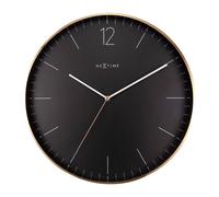 NeXtime Essential Gold XXL Wall clock 3258ZW - Unisex - 40 cm - Quartz Black 40 cm