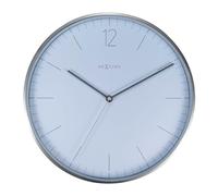 NeXtime Essential Silver Wall clock 3254WI - Unisex - 34 cm - Quartz Blue 34 cm