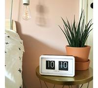 Nextime "Flip Clock" Table/Wall Clock - Black & White Nextime White