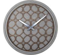 NEXTIME GREY WOOD WALL CLOCK - 39.5 CM "CONCRETO LOVE"