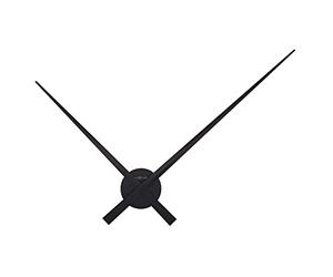 NeXtime - Large wall clock - Ø 85 cm - Aluminum - Black - 'Hands'