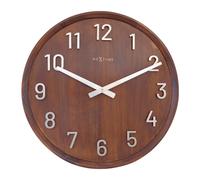 NeXtime Precious Wall clock 3284BR - Unisex - 50 cm - Quartz Brown/Silver 50 cm