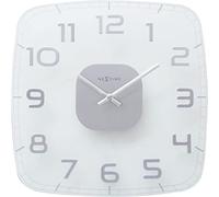 NexTime - Wall clock - Ø 30 cm - Glass - Transparent - 'Classy Square'