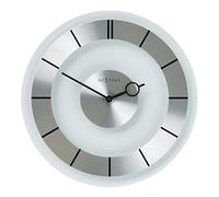 NeXtime - Wall clock - Ø 31 cm - Metal - Glass -Transparent - 'Retro'