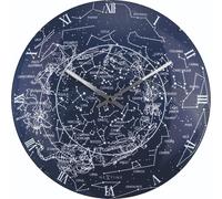 NEXTIME - WALL CLOCK - Ø 35 CM - DOME GLASS - GLOW-IN-THE-DARK- 'MILKY WAY DOME'