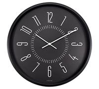 NexTime - Wall clock - Ø 35cm - Metal & Glass - Black - 'Luminous'