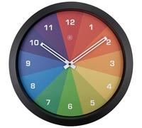 NeXtime Wall Clock 36 cm-Silent-Black/Multicoloured-Plastic-nXt Joy