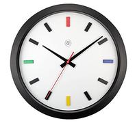 NeXtime Wall Clock 36 cm-Silent-Black/Multicoloured-Plastic-nXt Mix