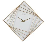 NexTime - Wall clock - 85 x 85cm - Metal - Gold - 'Turning Square'