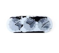 NeXtime wall clock "MONDIAL", with 3 dials, made of glass, 50 x 18,6 cm