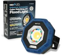 NextLED NT-1010UV Rechargeable Car Detailing Light/LED Work Light, CRI 95, 4 Color Temps, UV Light, 2000 Lumen, IP-65, Magnetic LED Mechanics Work Light, Paint Color Match Light, Gift for Mechanic
