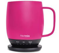 Nextmug - Temperature-Controlled, Self-Heating Coffee Mug (True Pink - 14 oz.)