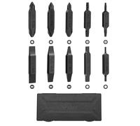NexTool Multitool Bit Kit,10 Double-Ended Screwdriver Bit Set for Multi-Tools, NexTool Pocket Tool E1 and Flagship Captain, Slot, Phillips, Hex and Torx Bits with Storage Case