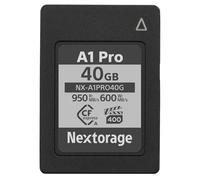 Nextorage 40GB CFexpress TYPE A VPG400 pSLC Japanese brand Max.write speed 950MB/s Max.read speed 600MB/s Sony Alpha series compatibility confirmed 4K/8K RAW memory card NX- A1PRO Series NX-A1PRO40G