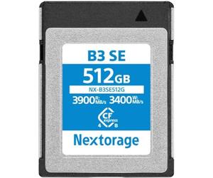 Nextorage Japanese CFexpress 4.0 Type B 512GB Memory Card Max. Read Speed 3900MB/s Max Write Speed 3400MB/s NX-B3SE512G CF express 4.0 typeb Nextorage
