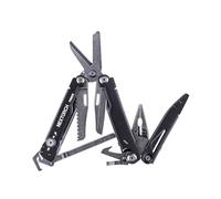NEXTORCH Multi Tool Foldable Plier 14 in 1 Functions, Multitool 60mm with Scissors, Rope Cutter, Can Opener, Screwdriver, for Outdoor, Camping multitools, with Nylon Pouch MT20 (Black)